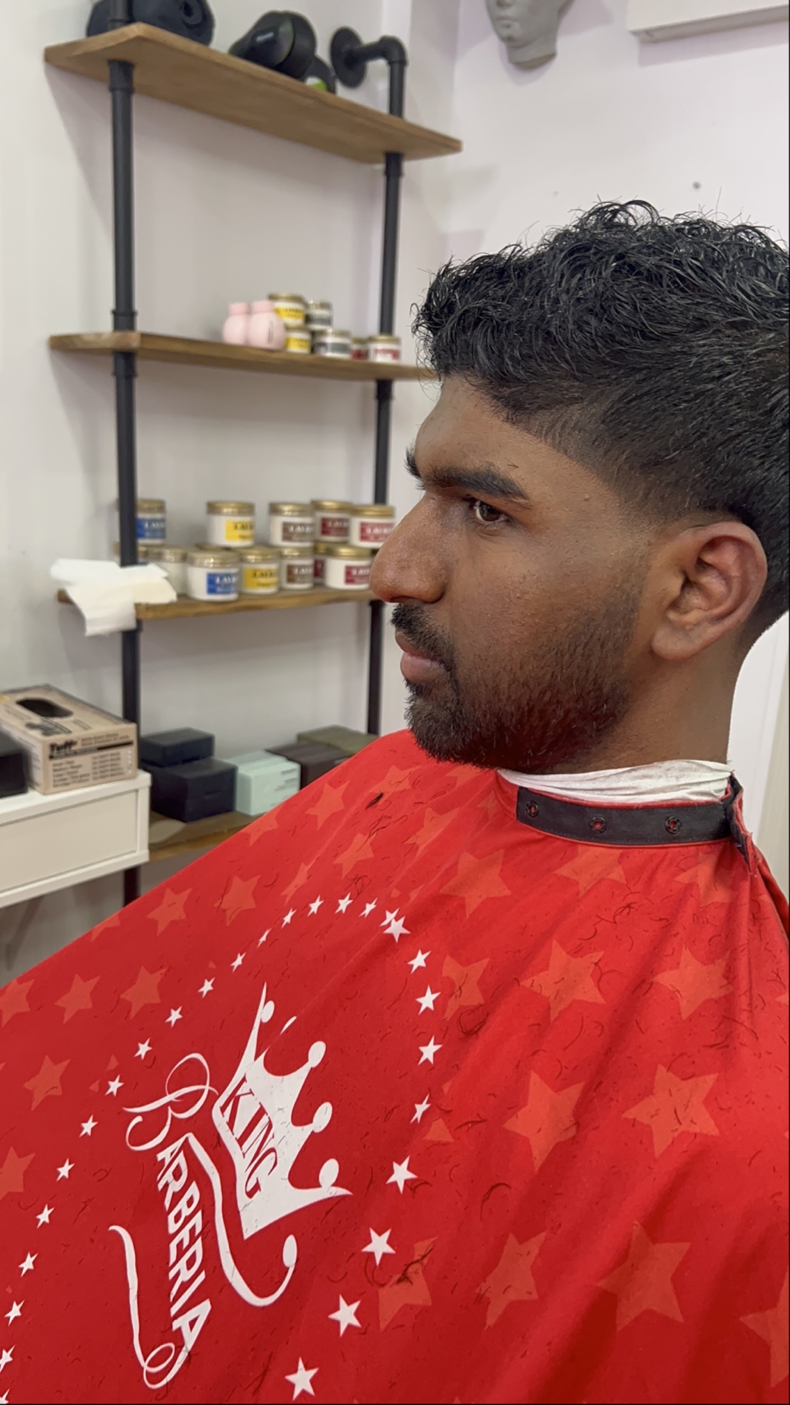 Taper, textured curls